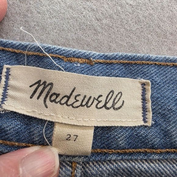 Madewell The Perfect Jean Short Cutoff Denim High Rise Light Wash Shorts sz 27 - Picture 7 of 12